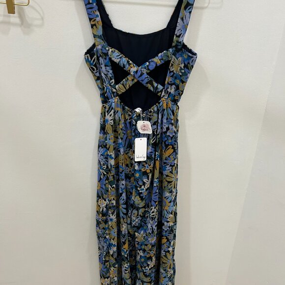 Cruising Square Neck Jumpsuit Midnight Multi - Picture 5 of 5